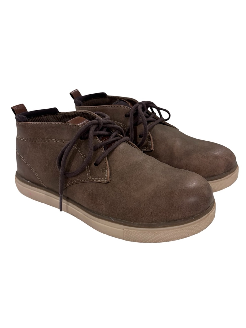 London Underground Brown Stylish Chukka Boots Dress Shoes Boys Size 1